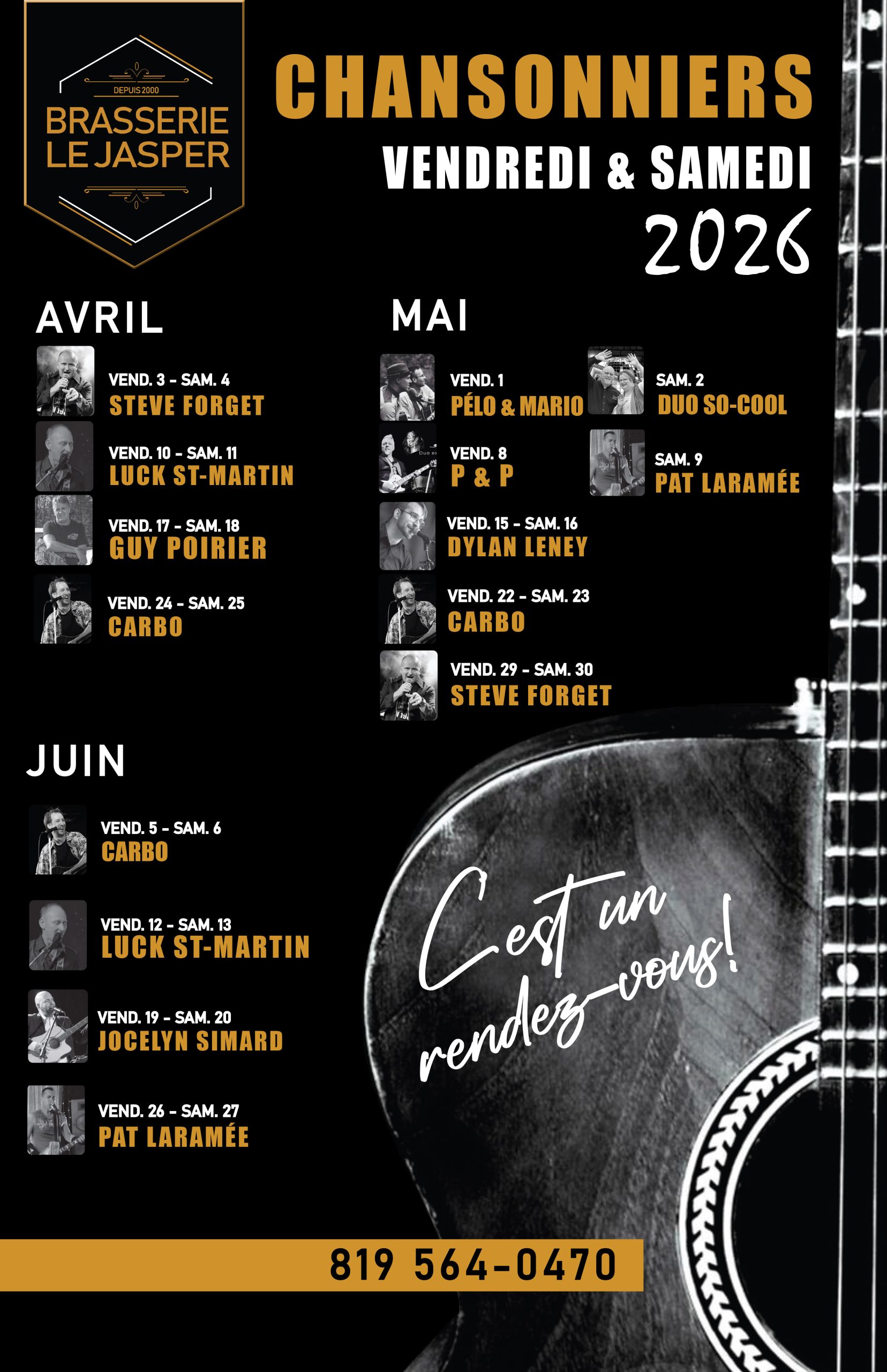 Chansonniers Brasserie Le Jasper